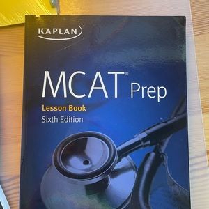 MCAT prep books Kaplan, 6th edition.